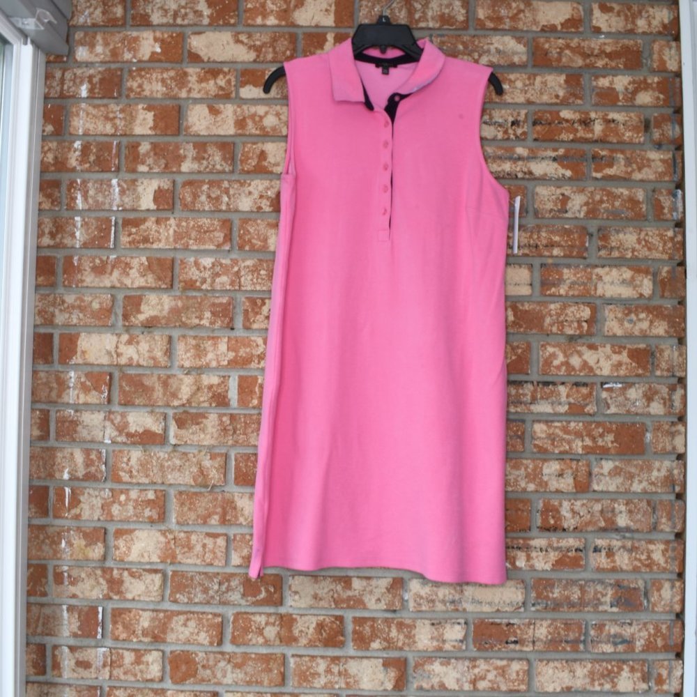 TALBOTS Petites Pink Sleeveless Dress  NWOT - Picture 2 of 5
